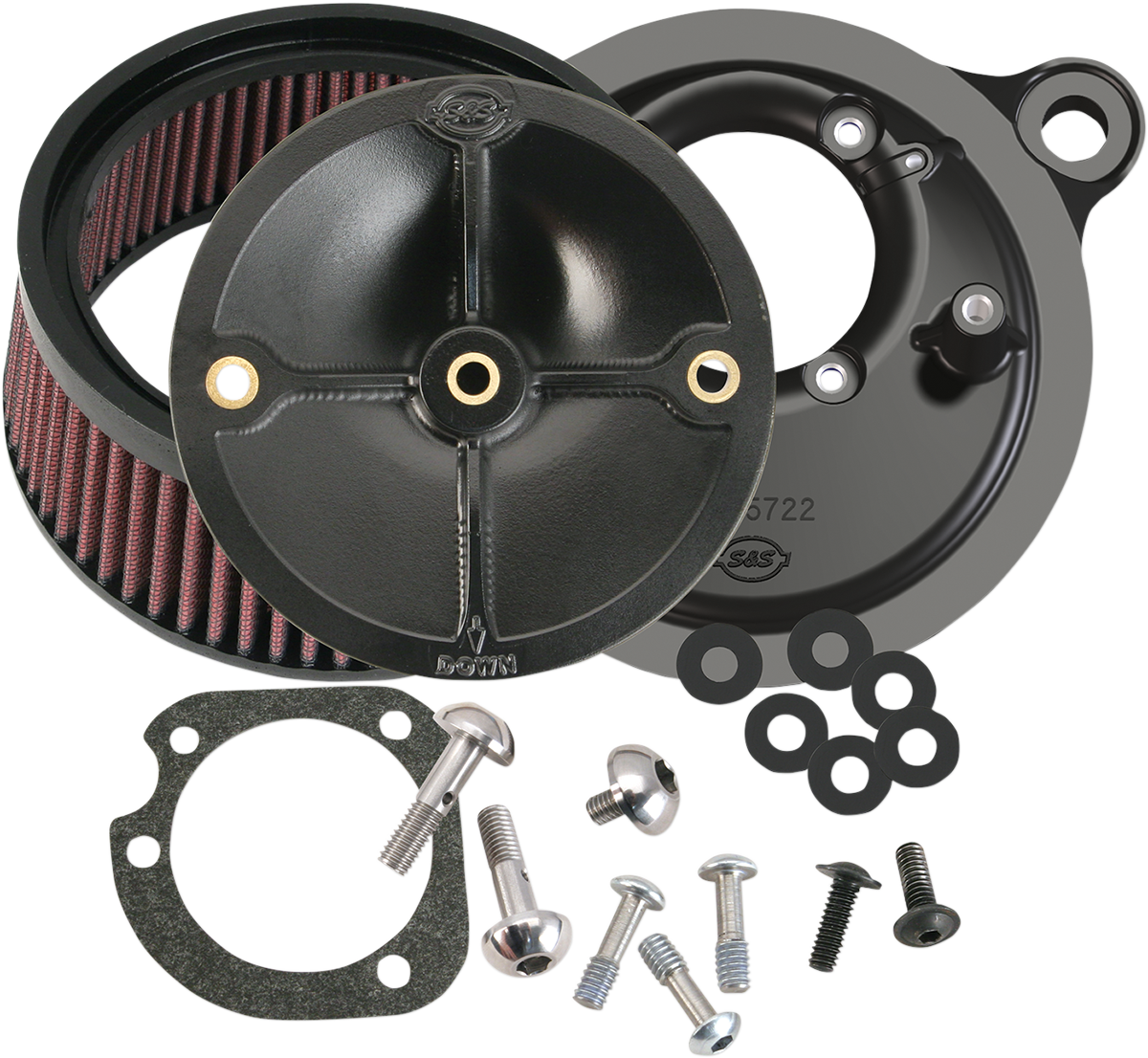 S & S Cycle Stealth Air Cleaner Kit for Stock Fuel System 170-0060