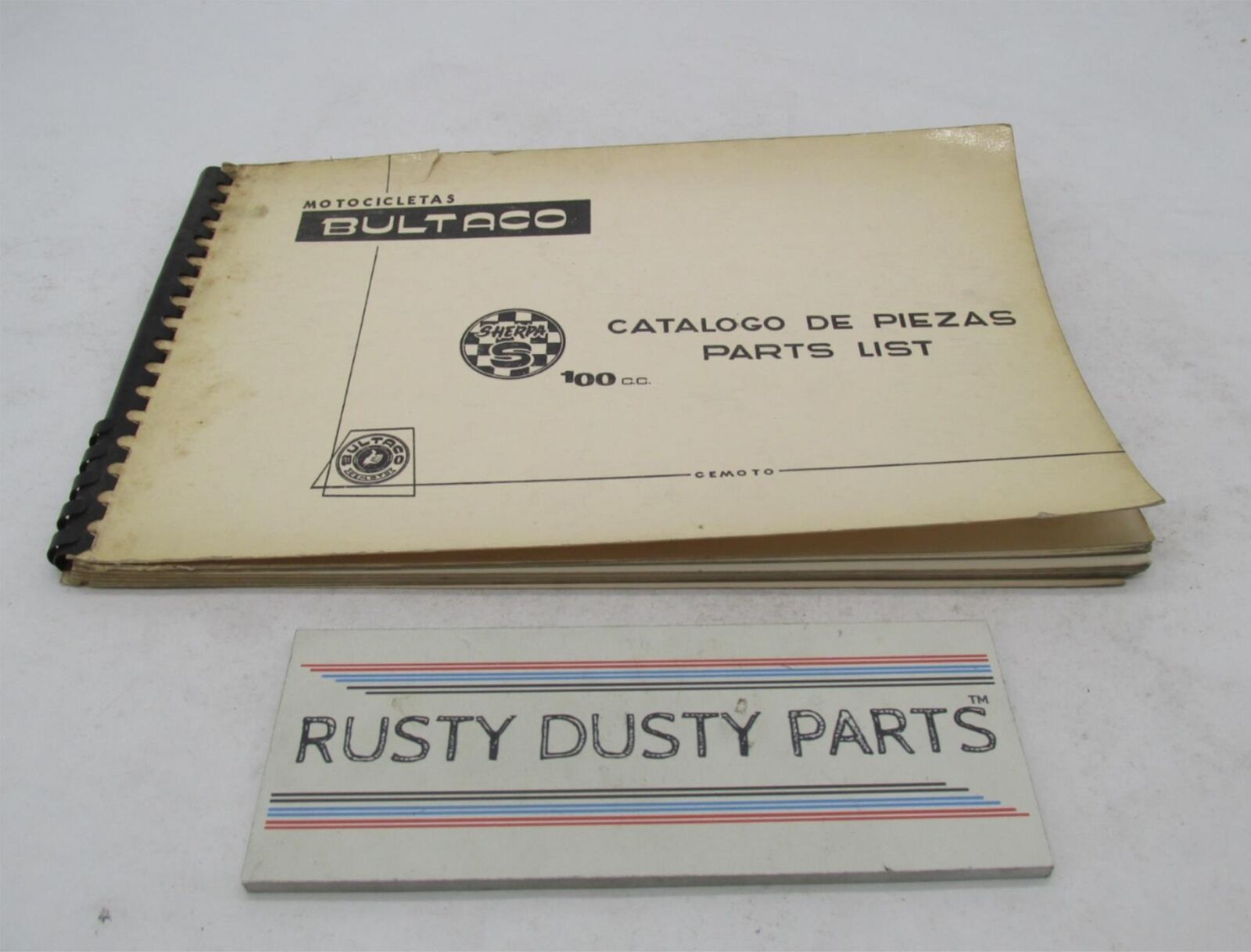 Bultaco Factory 1969 Sherpa S 100cc Motorcycle Catalog Parts List Book