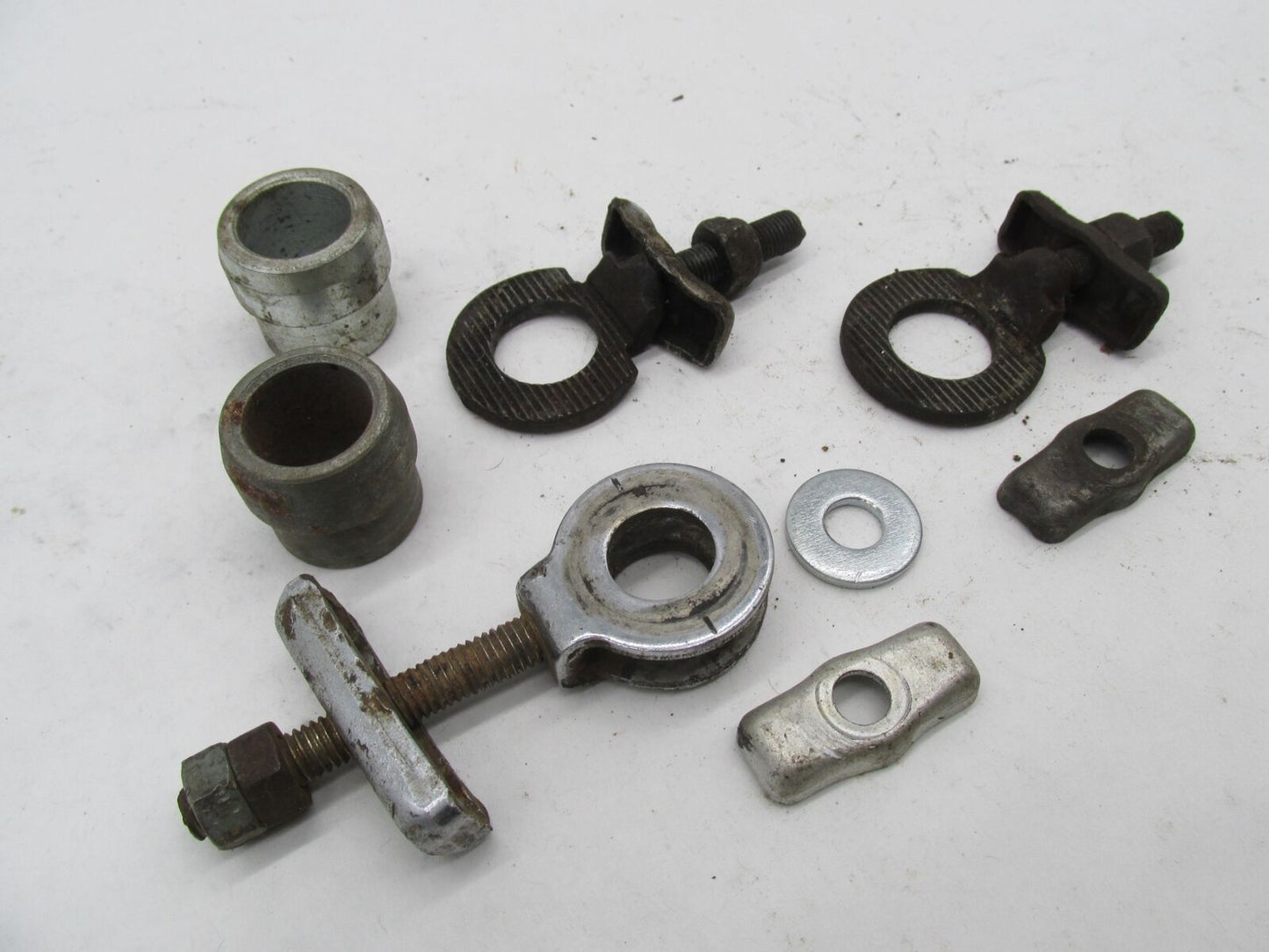 Mixed Lot of Triumph BSA Rear Chain Swingarm Tensioner Adjusters Parts