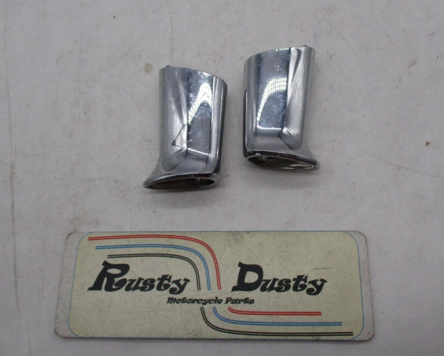 Pair of Harley Davidson Chrome 2.5" Turn Signal Standoffs Stand off Brackets