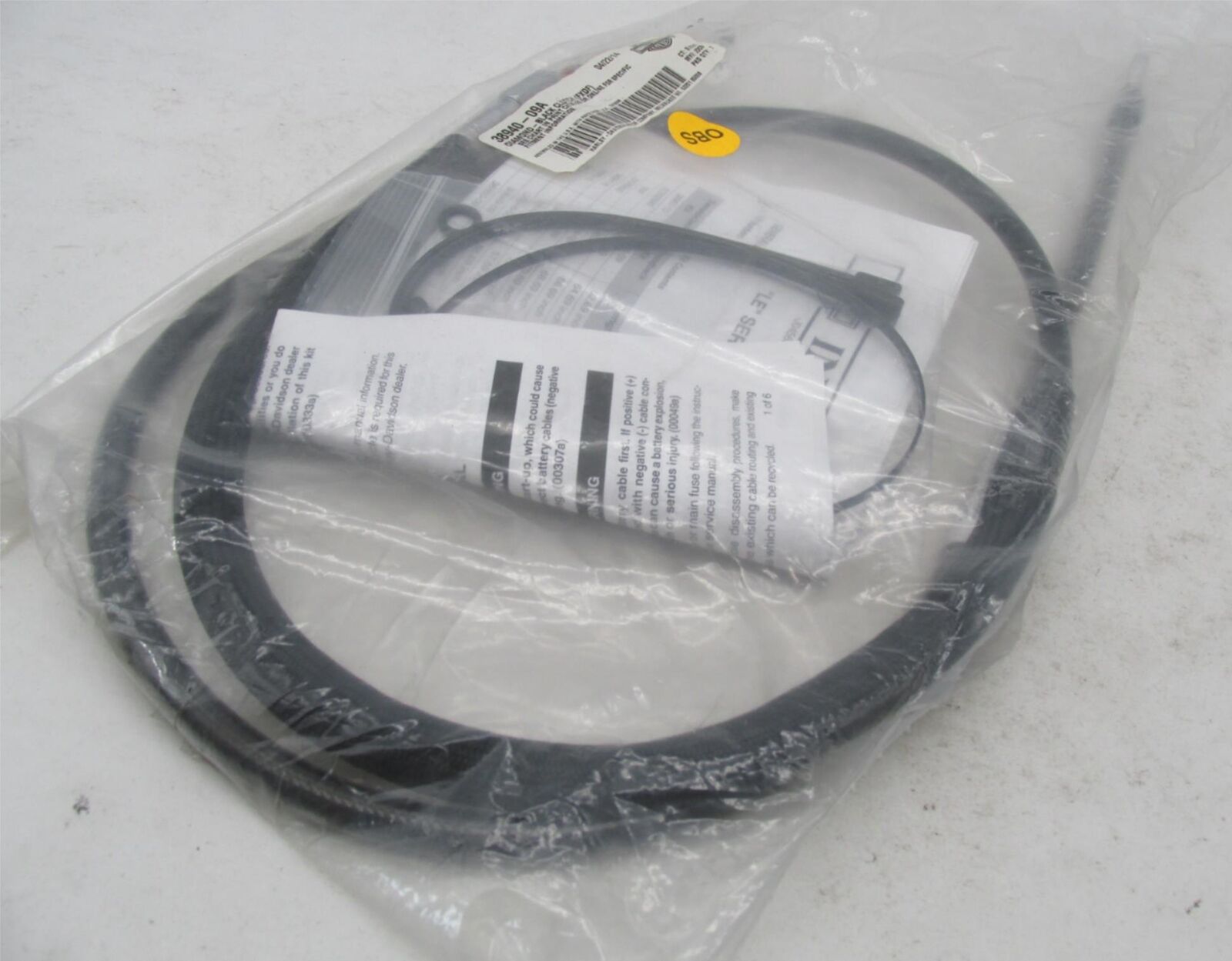 Harley-Davidson Genuine NOS Diamond FXDF Black Clutch Cable 38940-09A