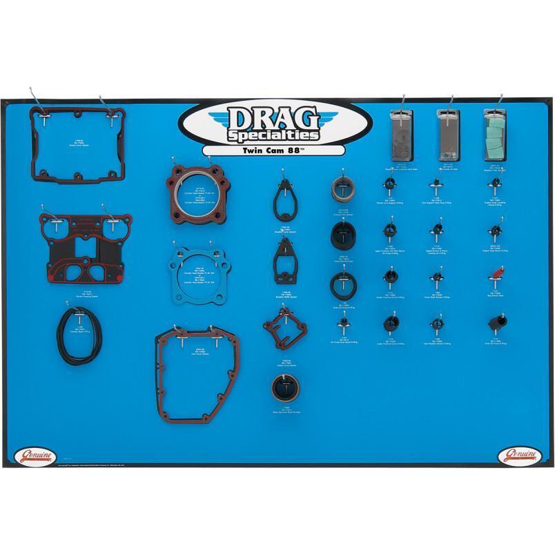 Drag Specialties Gasket, Seal, and O-Ring Display for Twin Cam Motors 0934-0340