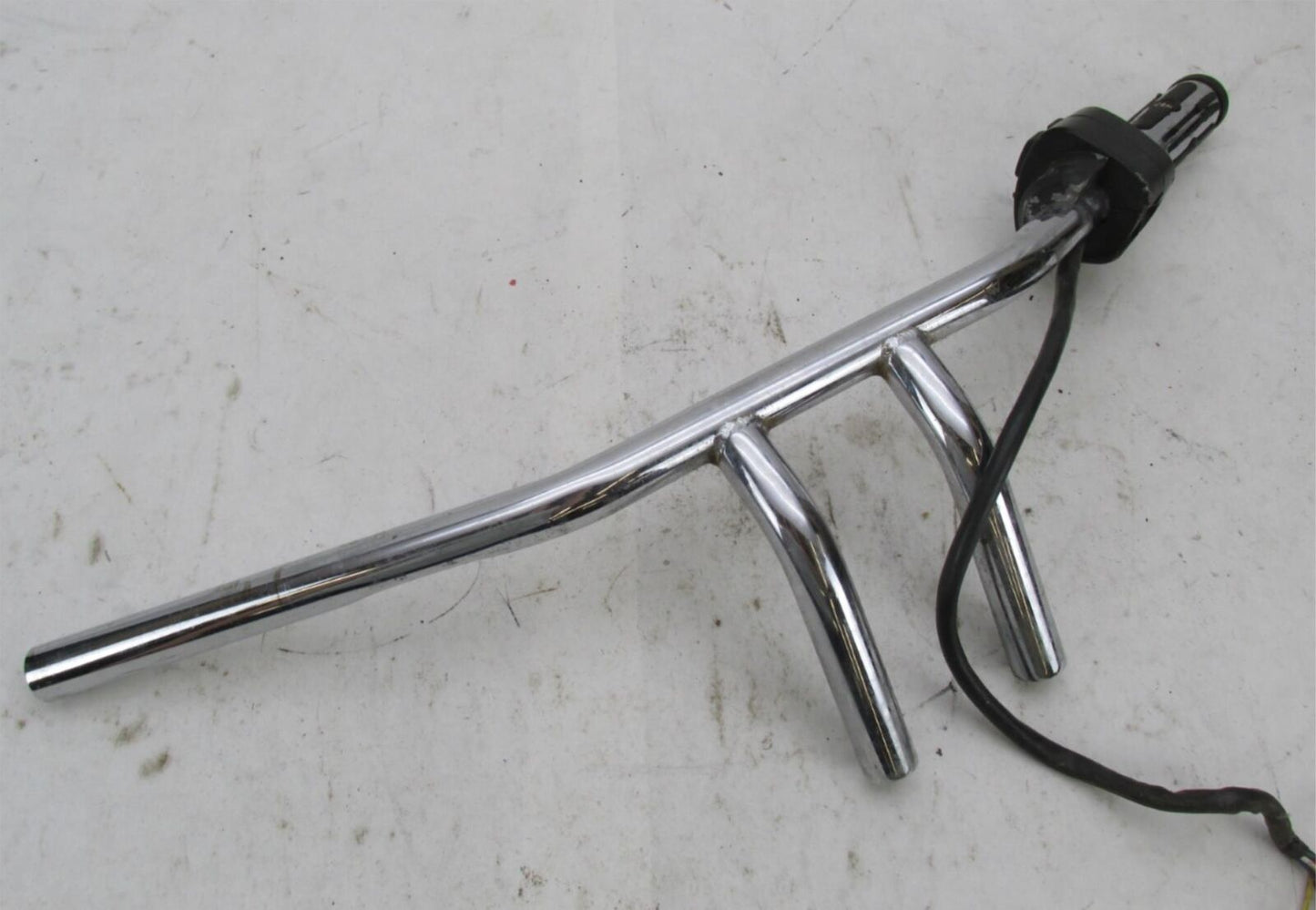 Harley Davidson Chrome 6" Rise Pullback T Bars Handlebar w/ Switch & Grip