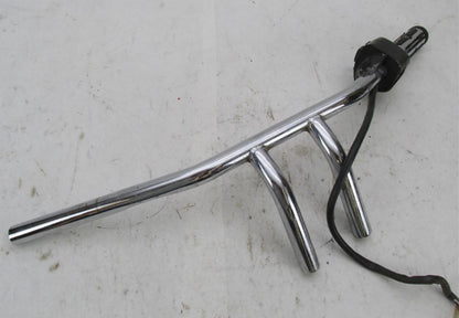 Harley Davidson Chrome 6" Rise Pullback T Bars Handlebar w/ Switch & Grip