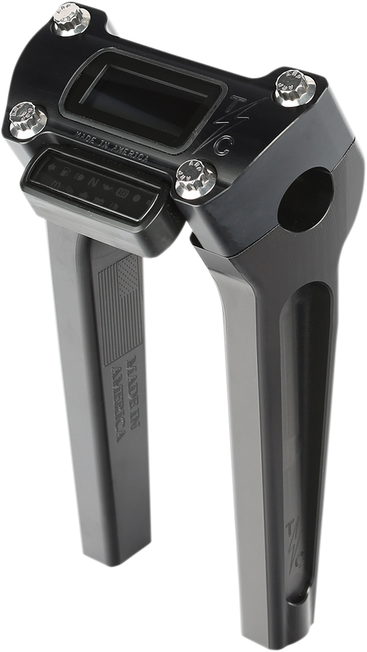 THRASHIN SUPPLY CO. Handlebar Risers 8" Rise Black TSC-8025-1