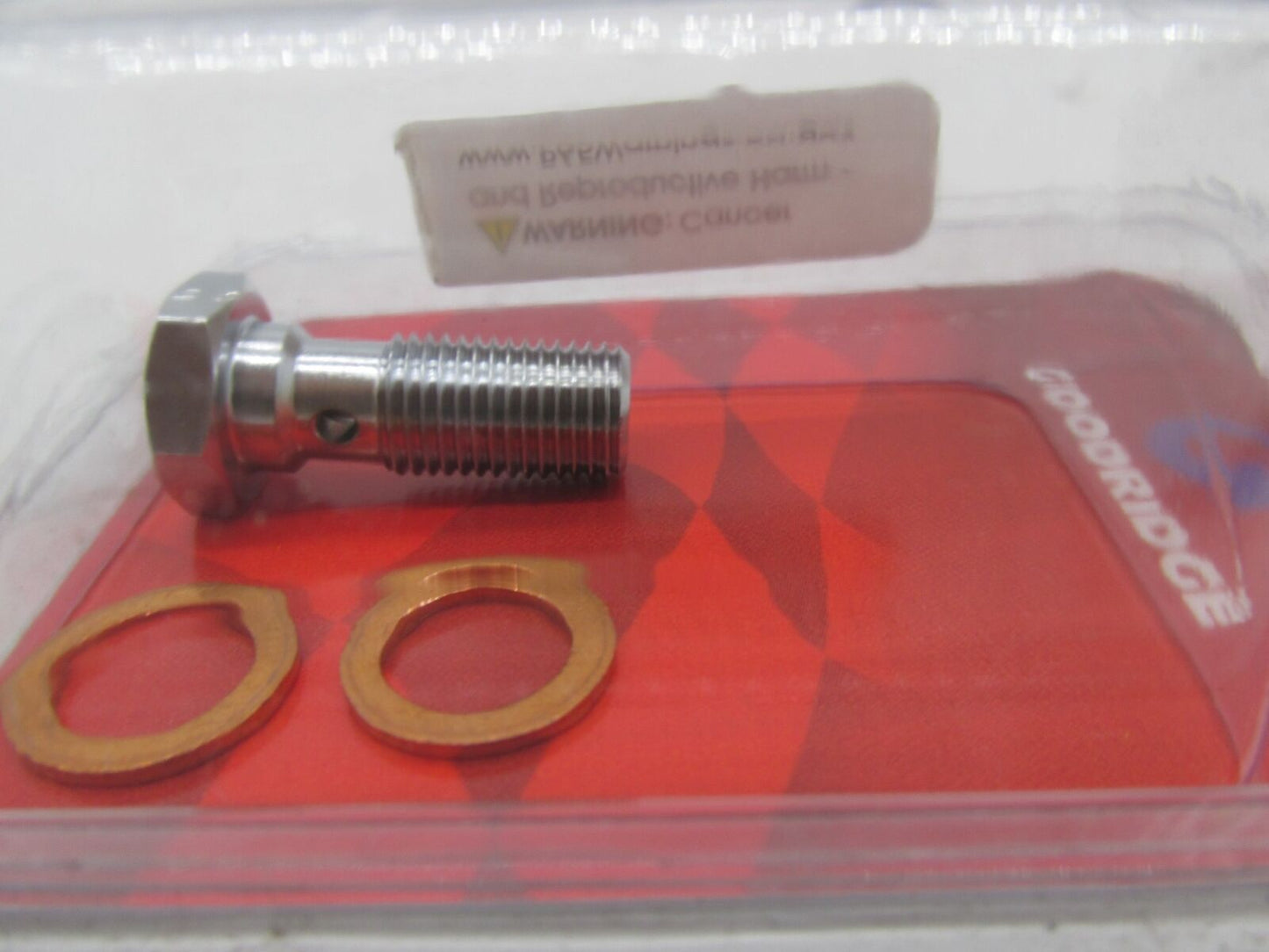 Harley Davidson Goodridge Single JIC Banjo Bolt 03-6060