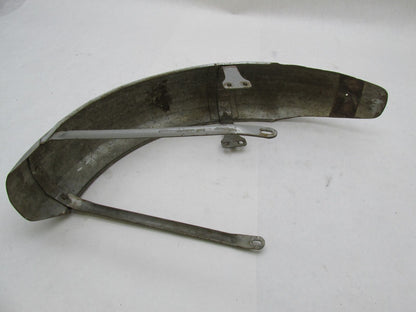 Vintage 4.5" Wide Metal Gray Front Fender Chopper Bobber Triumph BSA Harley