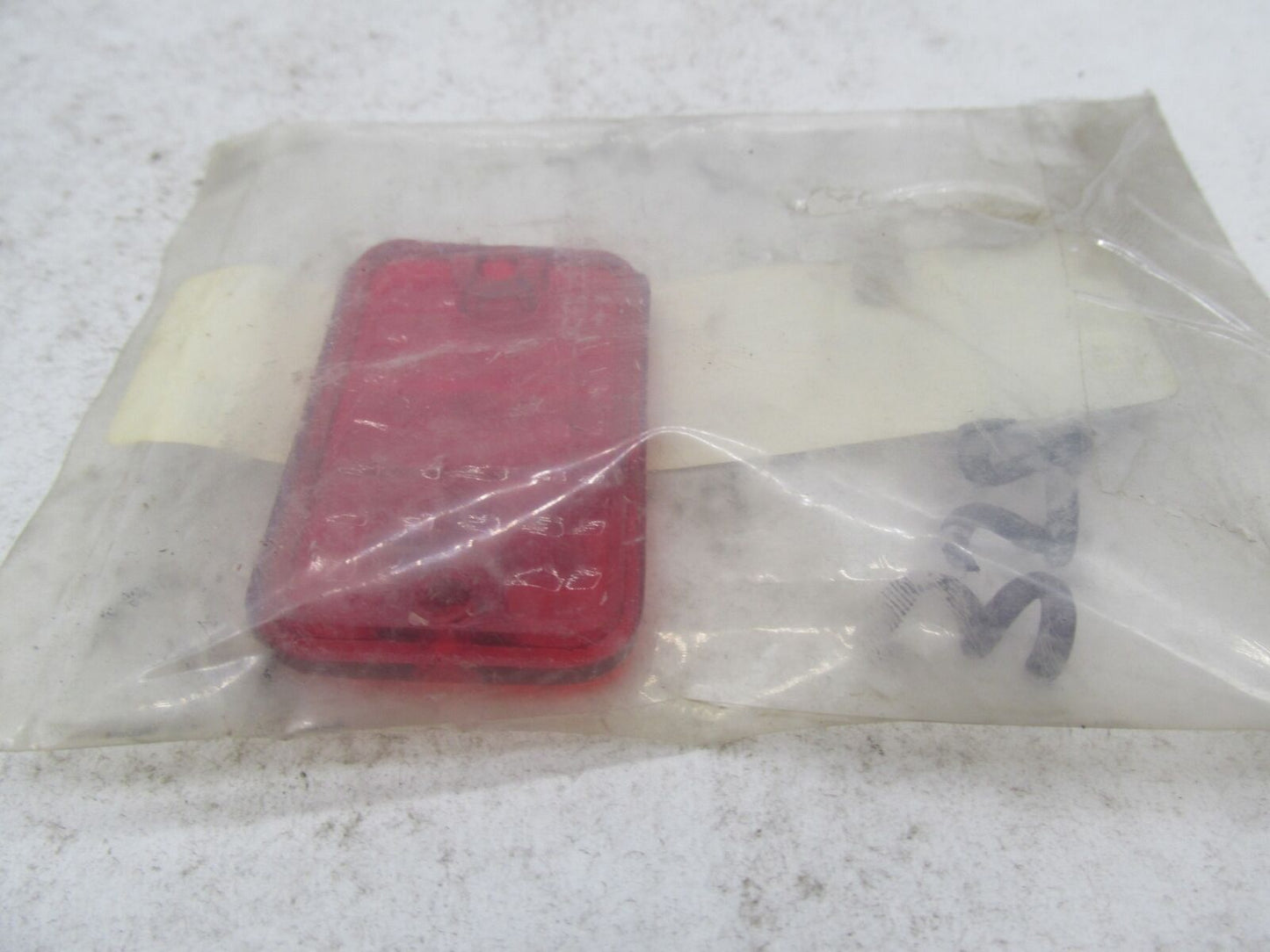 Harley Custom Chrome Wedge Style Marker Light Red Lens Replacement 09102
