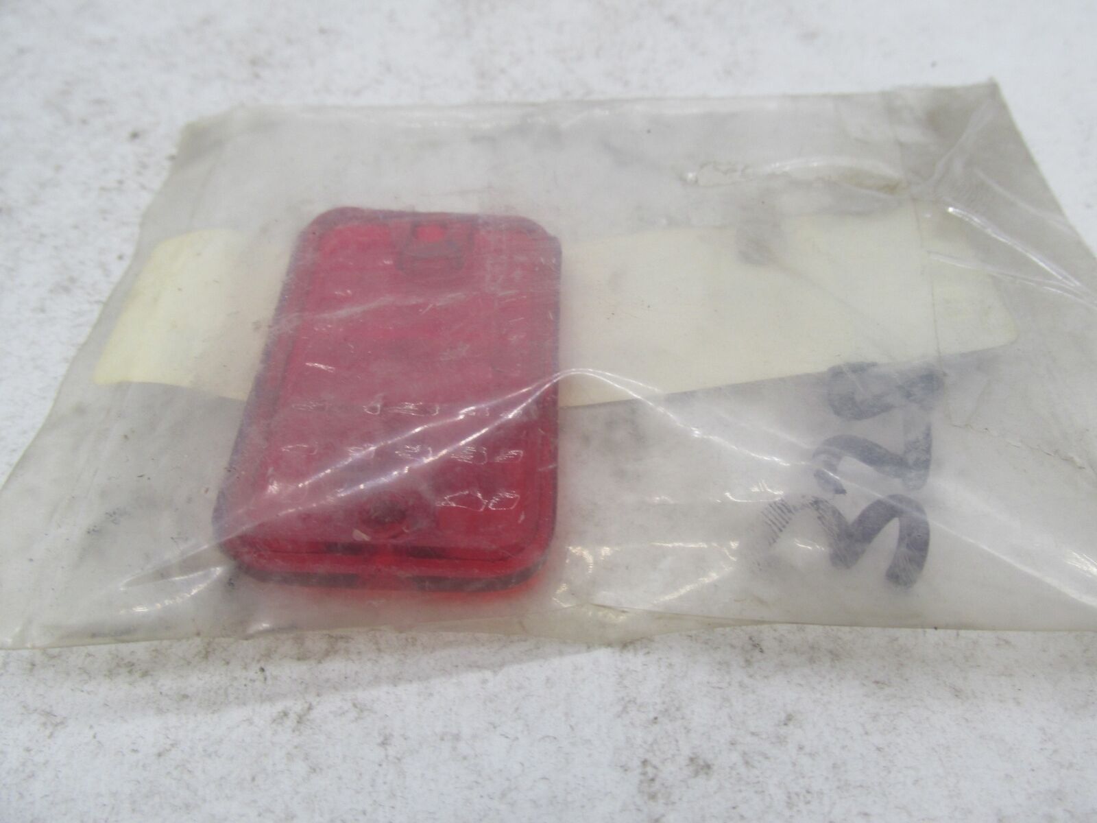 Harley Custom Chrome Wedge Style Marker Light Red Lens Replacement 09102