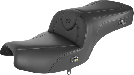 Saddlemen Heated RoadSofa Seat Black W/Black Stitching I20-06-187HCT