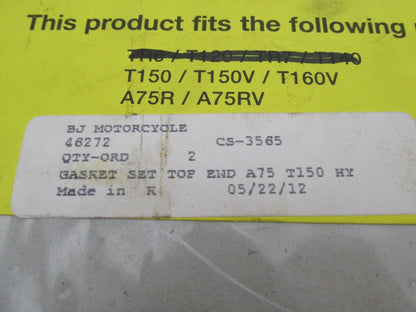 Norman Hyde Triumph BSA Top End Gasket Set A75 A75R T150 T150V T160V CS-3559