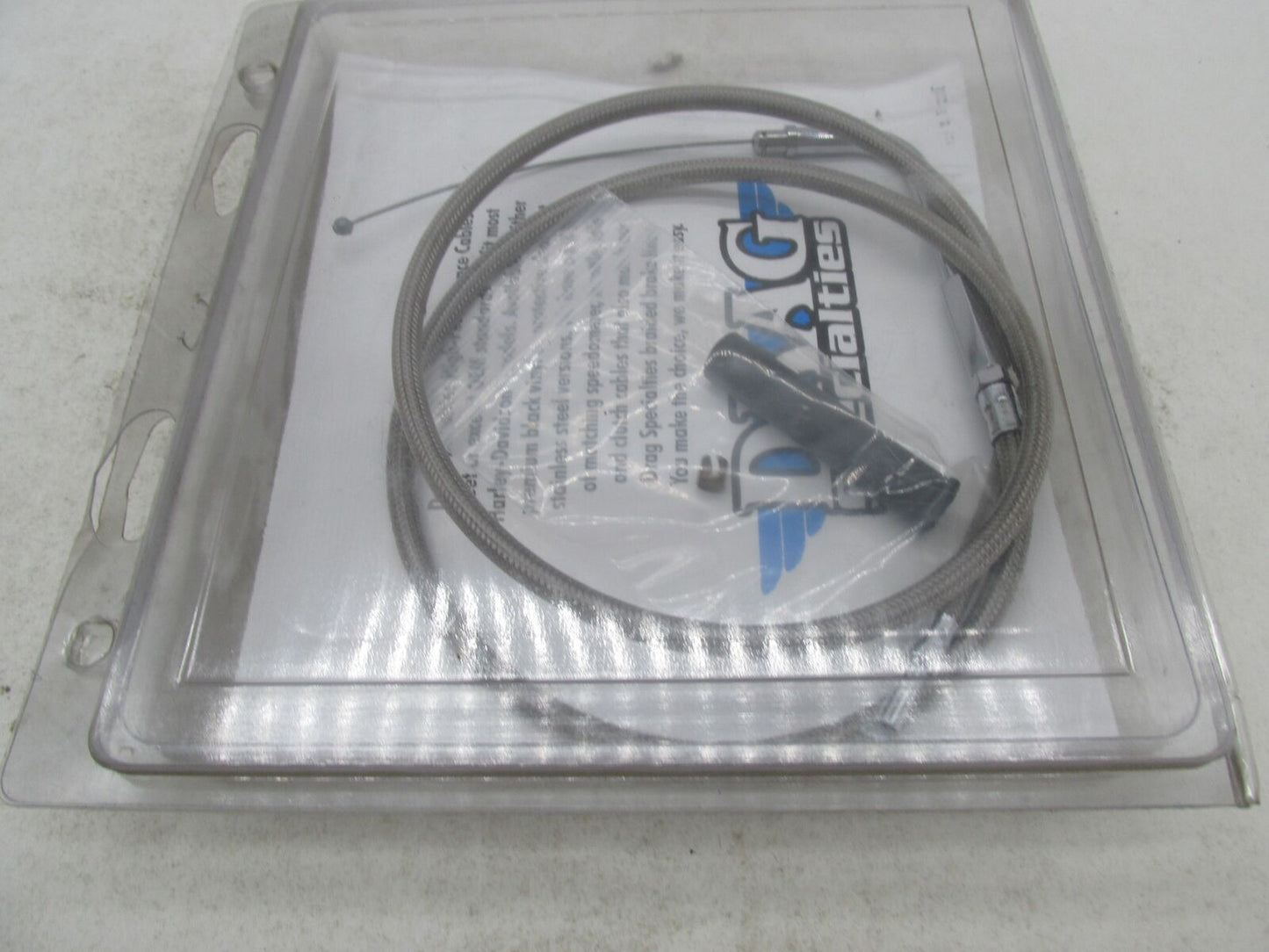 Drag Specialties Harley Stainless Steel Braided Throttle Cable 0650-0299