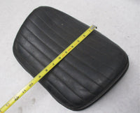 Harley Davidson Shovelhead Passenger Backrest Pad Stitched Vintage Black