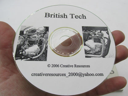 Triumph BSA British Tech DVD Disk Manual 2006 Creative Resources