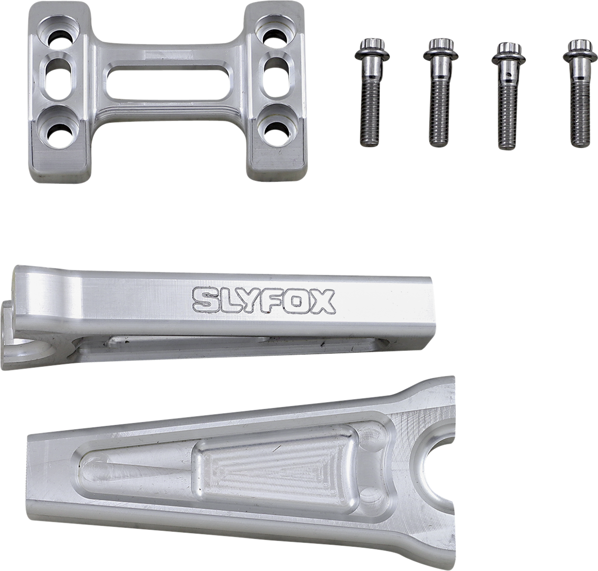 SLYFOX Handlebar Riser Kit Raw Straight - 6" - 1" Handlebars TM-SLY3