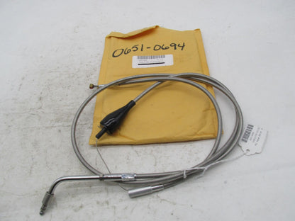Harley Barnett 102-30-41004-12 Stainless Steel Idle Cable +12in., 0651-0694