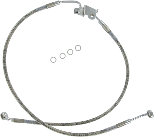 Drag Specialties Standard Length Rear Stainless Steel Brake Line Kit 1741-1789