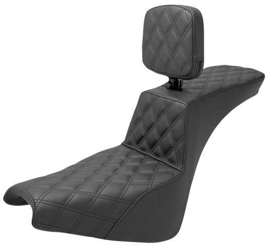 Saddlemen Tour Step Up Seat - Rider Backrest 818-30-195BR
