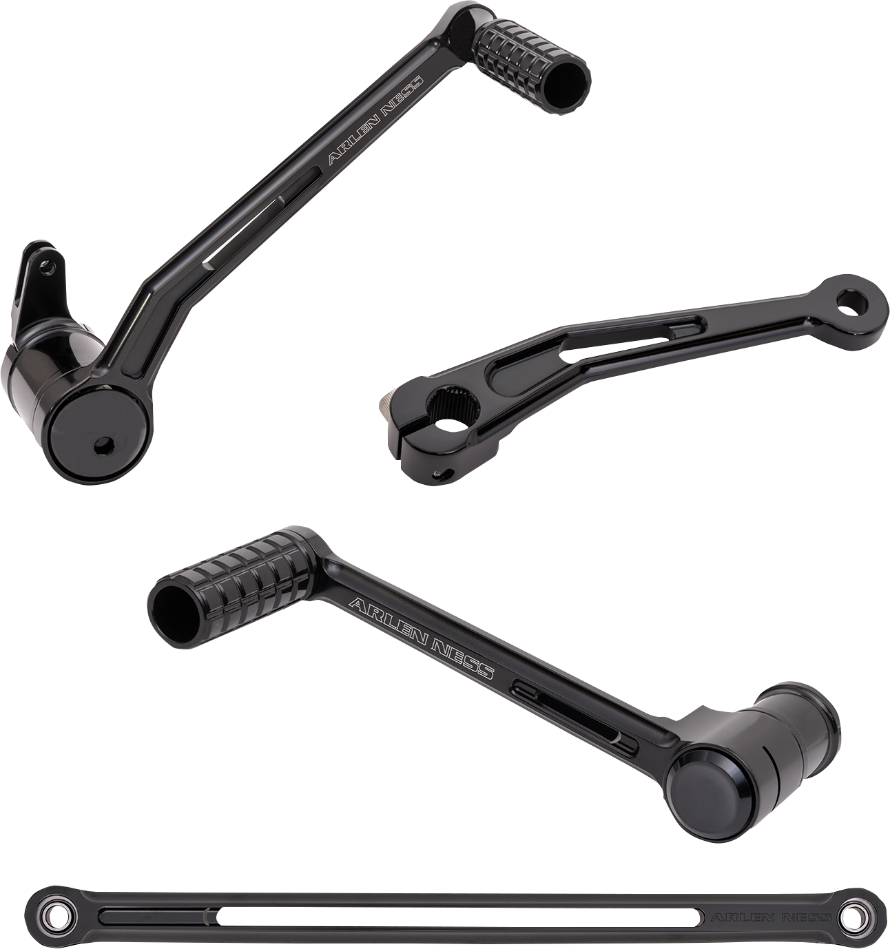 Arlen Ness Foot Control Kit w/ Toe Shifter - Solo Black 420-103