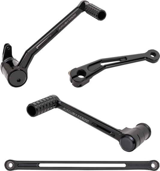 Arlen Ness Foot Control Kit w/ Toe Shifter - Solo Black 420-103