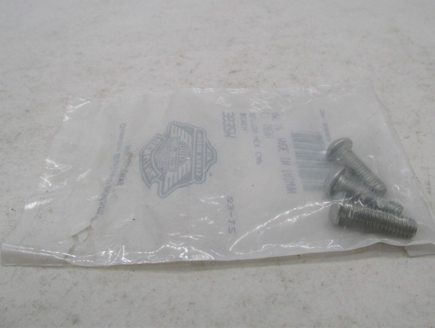 Lot of 3 Harley-Davidson Genuine NOS Hex Button Head Cap Screws 3832M