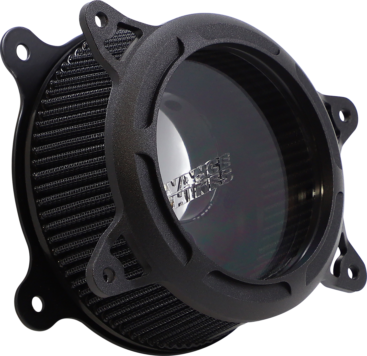 Vance & Hines VO2 Insight Air Cleaner Black Wrinkle 41077