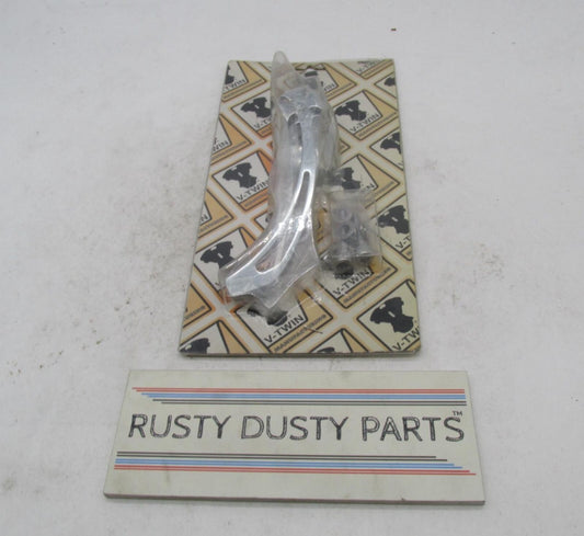 V-Twin Chrome Universal Oval Mirror with Visor with Cross Head Stem 34-0123