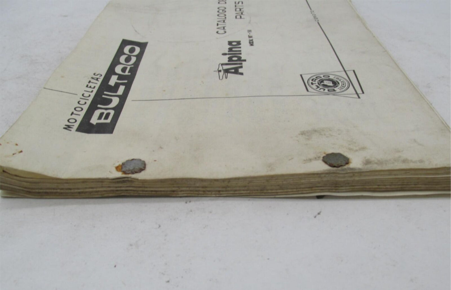 Bultaco Original Factory 1976 Alpina 187-188 Catalog Parts List 187.32-117