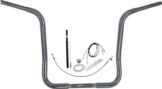 Fat Baggers, Inc. 1-1/4" EZ Install Round Top Handlebar Kit 16" Chrome 919416
