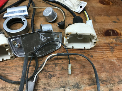 Mixed lot Harley Davidson Turn Signals Housing Blinker Wiring Parts  L