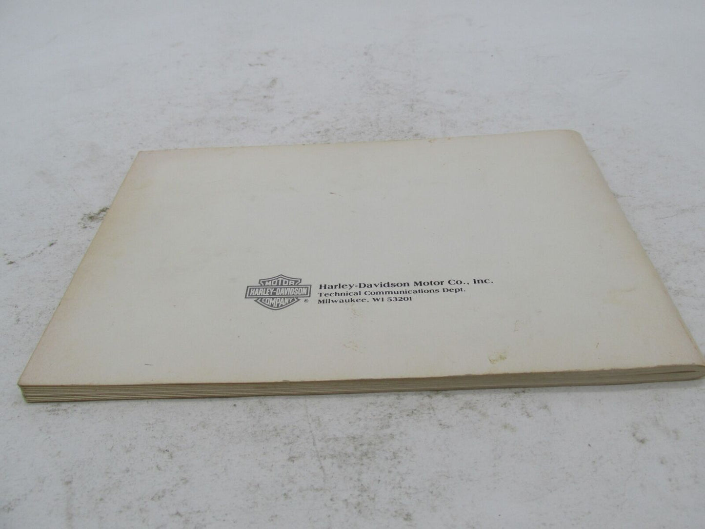 Harley-Davidson Official Factory 1986 XLH Owner's Manual Book 99466-86