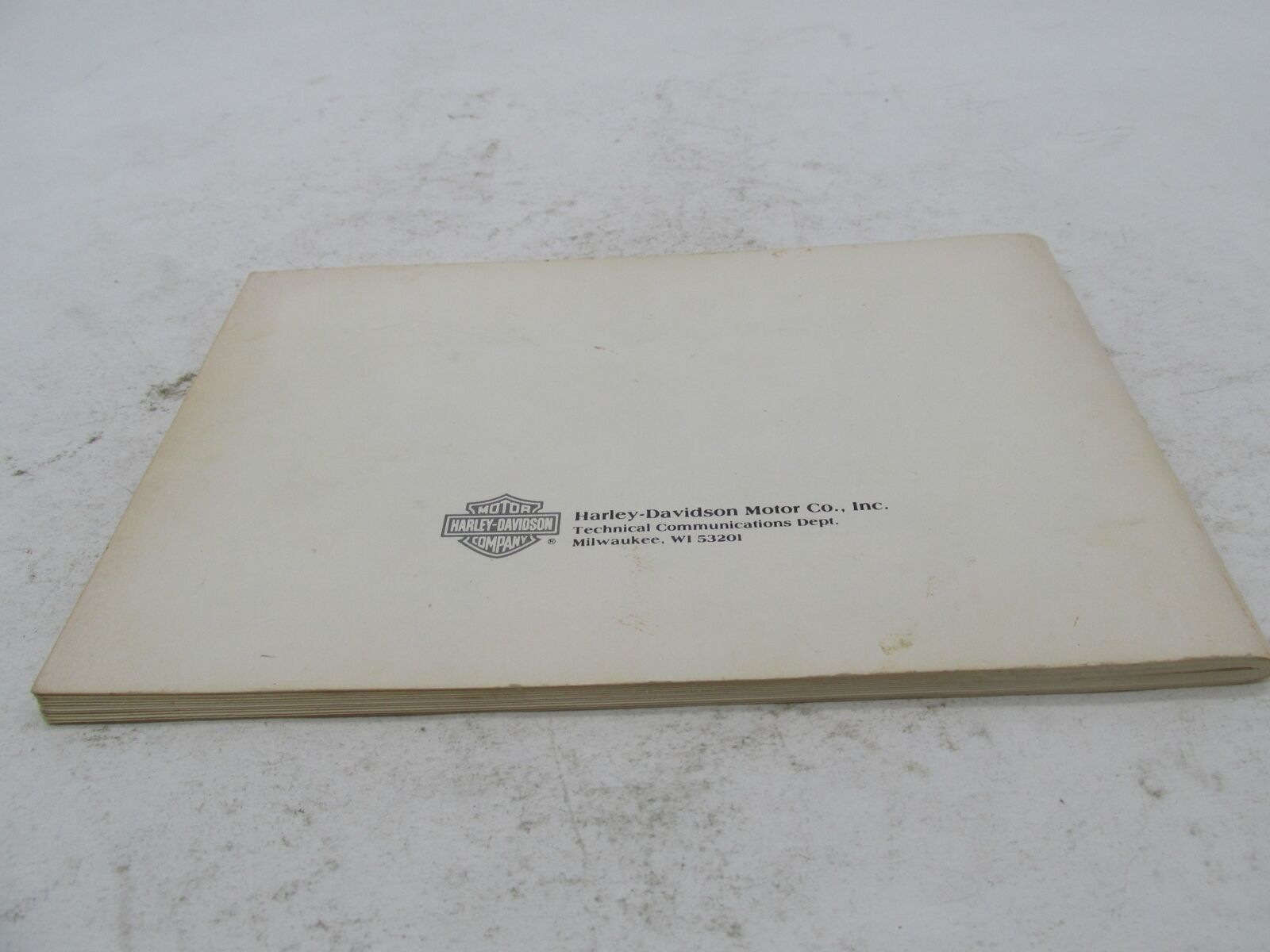 Harley-Davidson Official Factory 1986 XLH Owner's Manual Book 99466-86