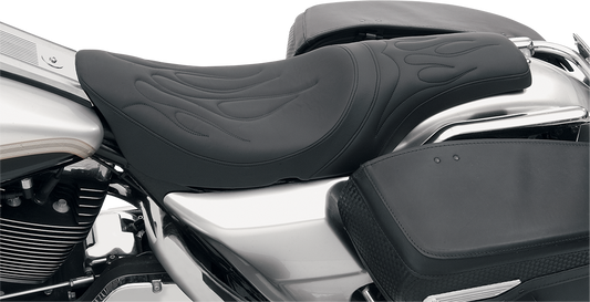 Drag Specialties Predator Seat Flame Stitching 0801-0213