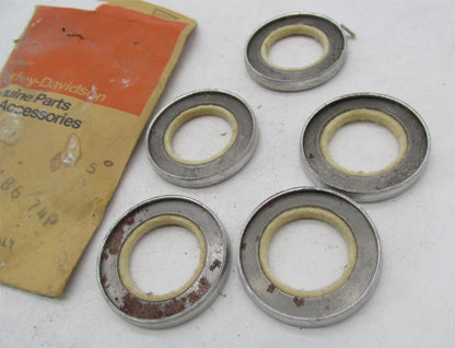 Lot of 5 Harley-Davidson Genuine NOS Aermacchi Rear Wheel Hub Seals 41186-74P