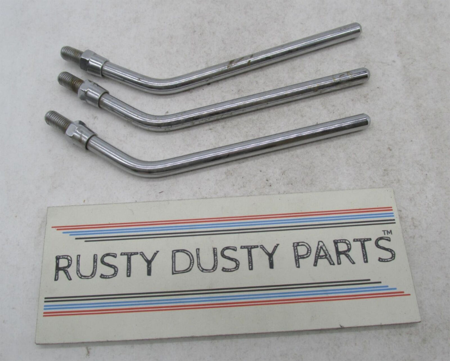 Lot of 3 Harley Davidson Universal Motorcycle  8" Chrome Mirror Stems