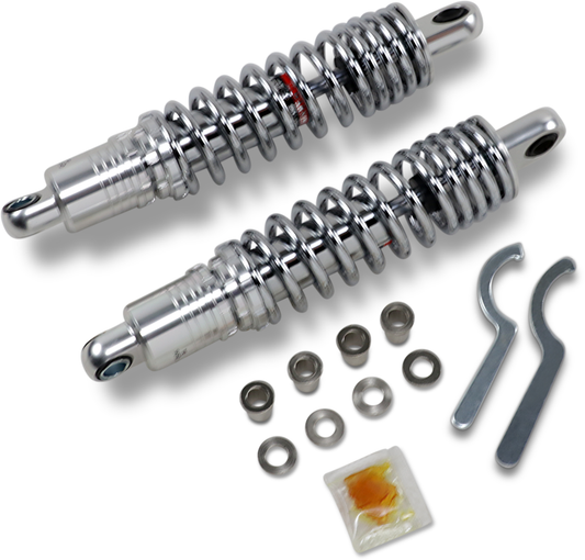 Drag Specialties Premium Ride-Height Adjustable Shocks 1310-1839 Chrome
