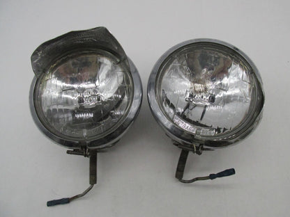 Pair of Harley Davidson Genuine Guide H 0 62 Driving Auxiliary Spot Lamps Lights