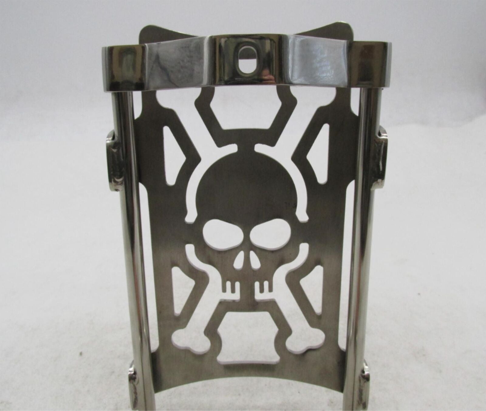 Harley Davidson Chrome 86- 07 Chrome Skull Luggage Rack