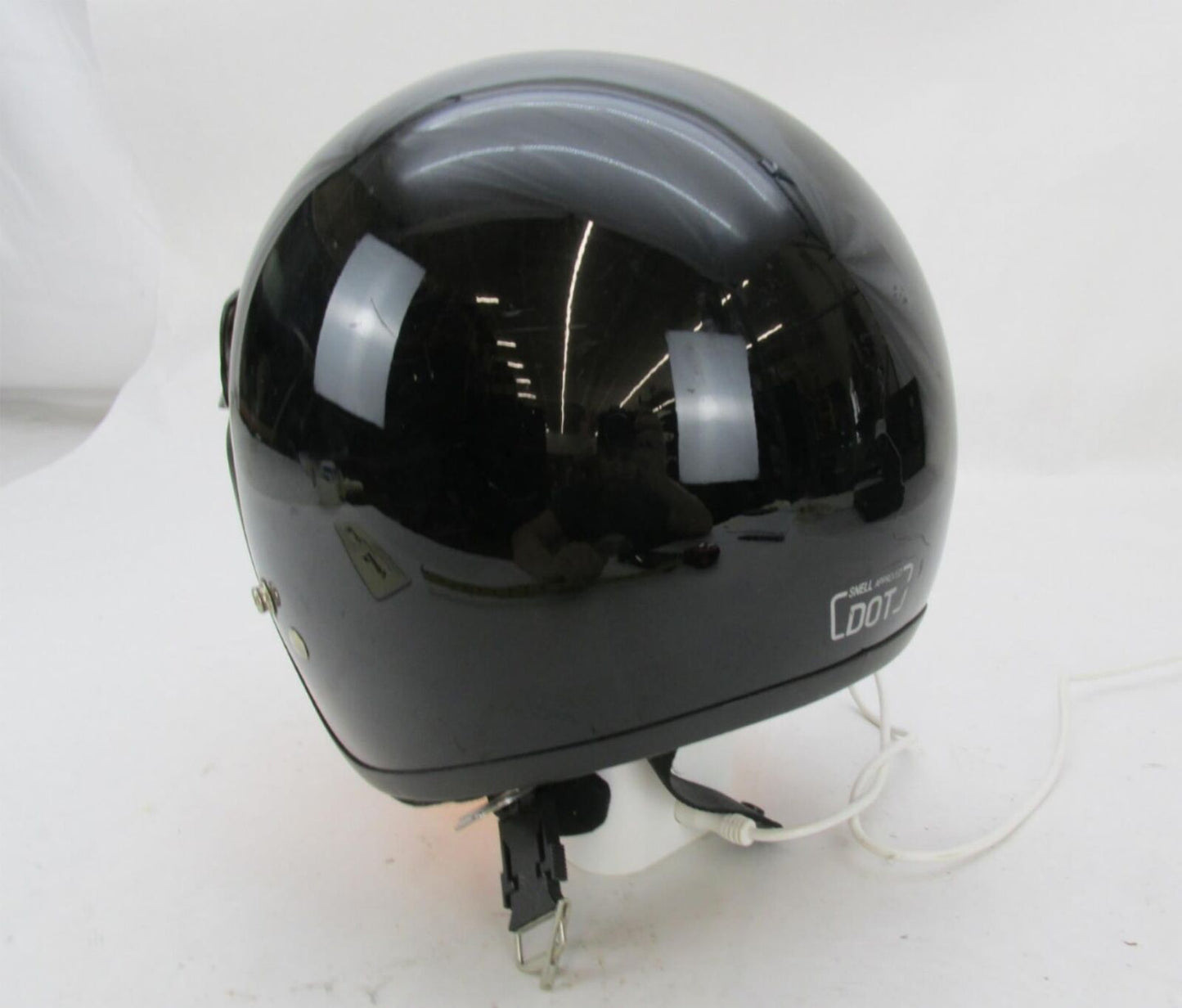Black Half Open Face Motorcycle Snell Dot Certified Size: Extra Small XS