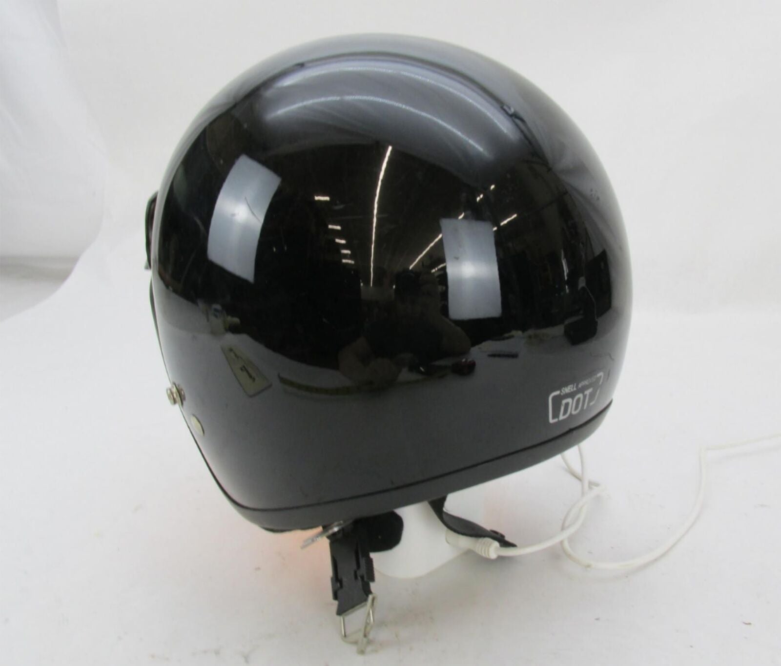 Black Half Open Face Motorcycle Snell Dot Certified Size: Extra Small XS