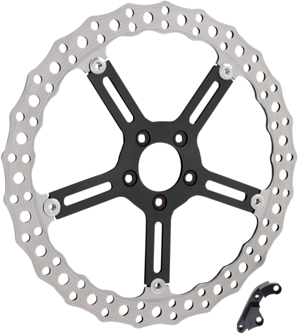 Arlen Ness Big Brake Floating Front Rotor 15 in. Polished Left 02-990