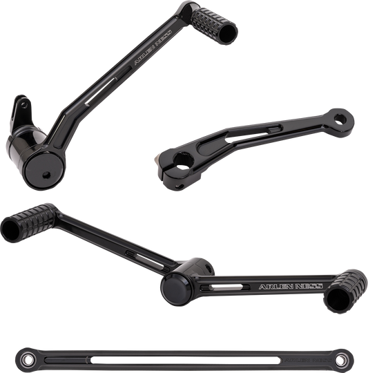 Arlen Ness Foot Control Kit w/ Heel/Toe Shifter Black 420-100