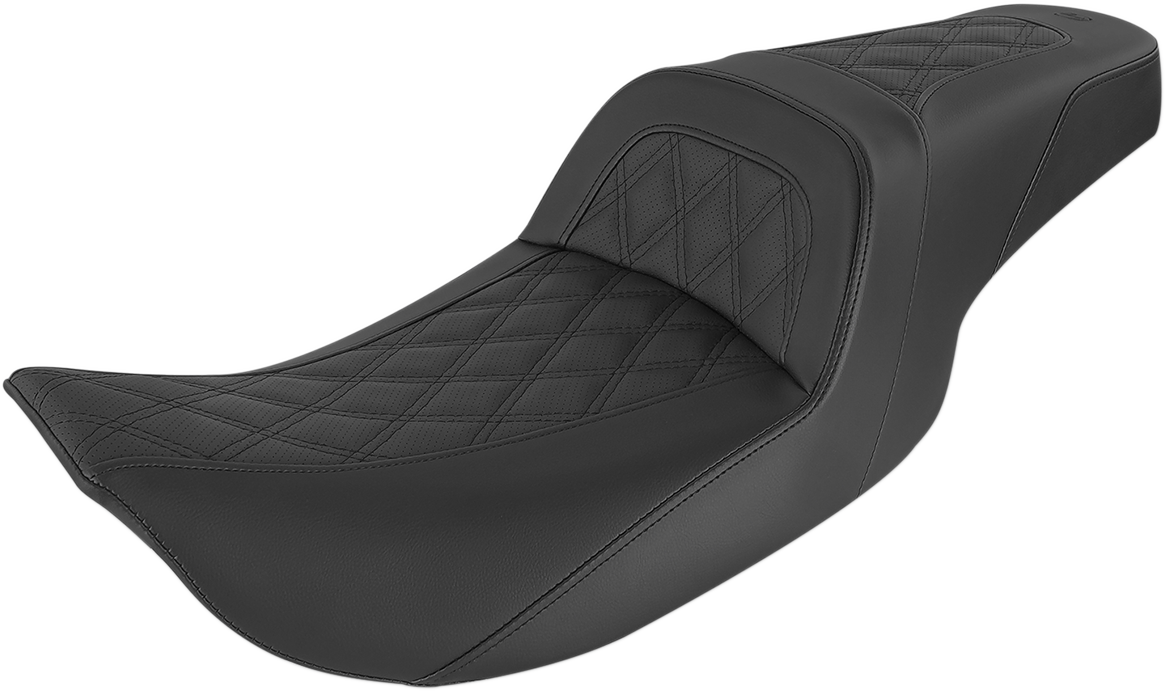 Saddlemen Slim Lattice Stitched Seat Black 897-06-162