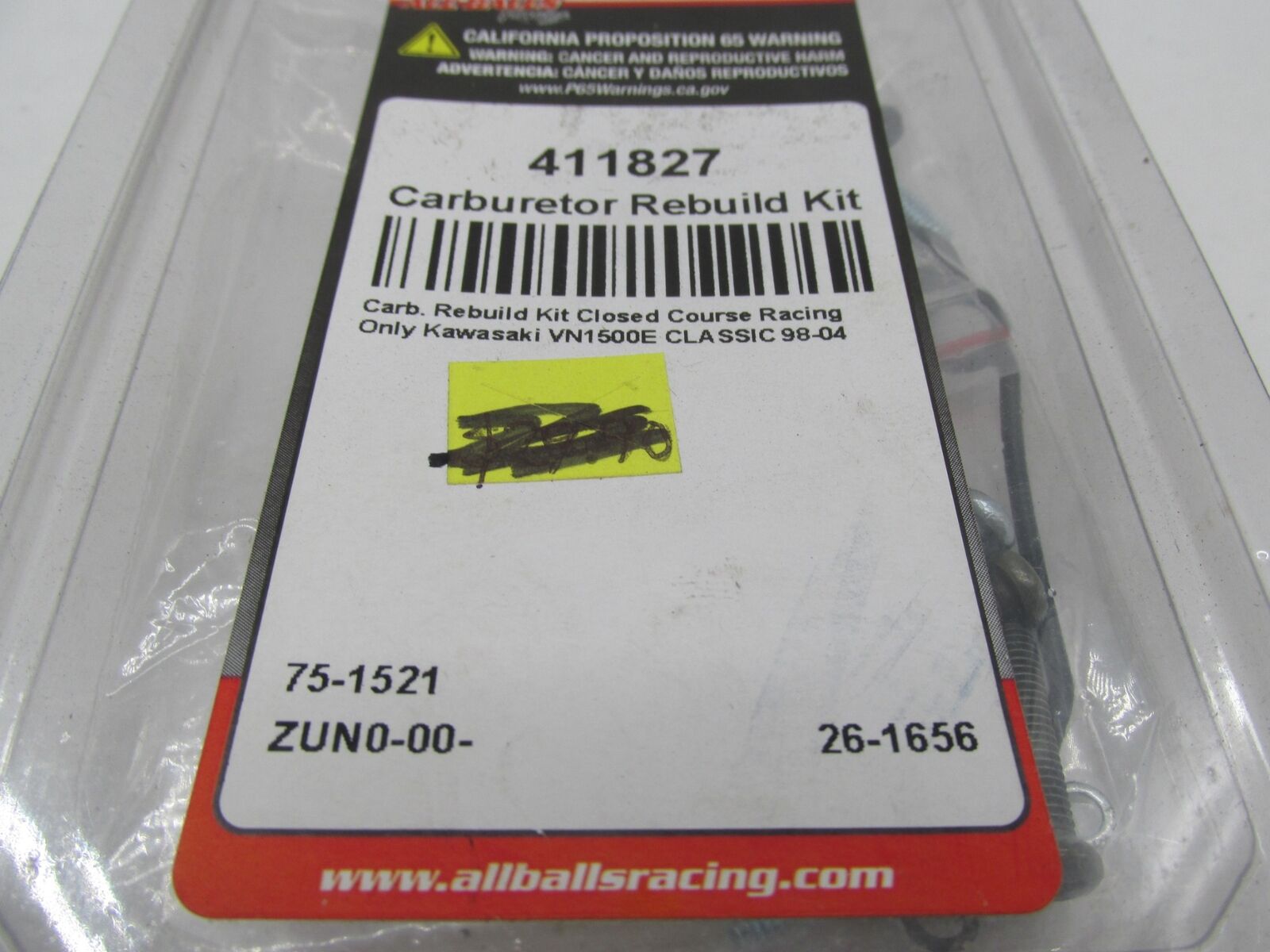 All Balls Carburetor Rebuild Kit 98-04 Kawasaki VN1500E Classic 411827