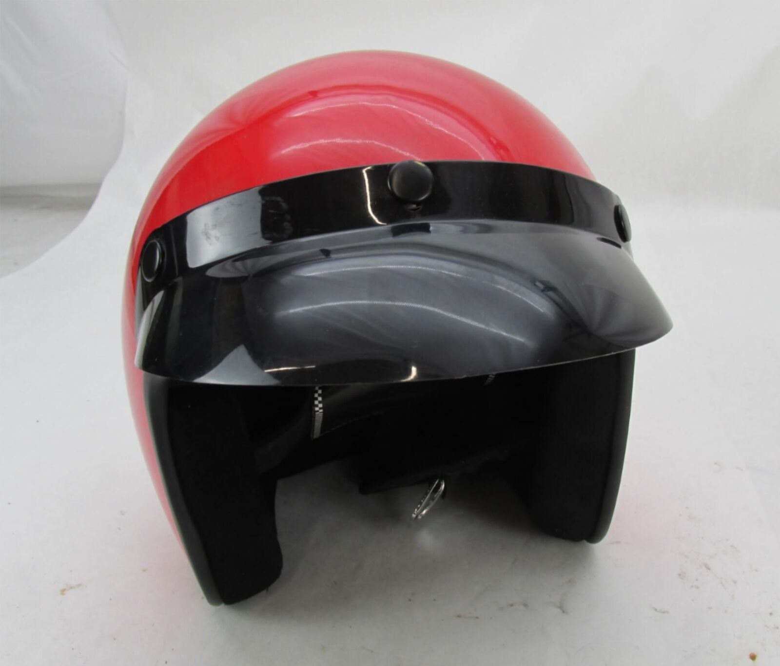 HCI Red Medium M Motorcycle Open Face Half Helmet
