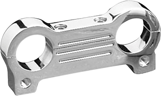 Accutronix Gauge Mount Adapter for T-Bar Handlebars 1 1/4in Bar Chrome GM101-C