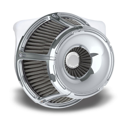 Arlen Ness Inverted Series Air Cleaner Kits for V-Twin Chrome Slot Track 18-922