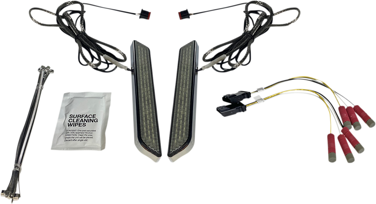 Custom Dynamics LED Front Fork Lightz Smoke - Chrome CD-FORK-UNV-SC