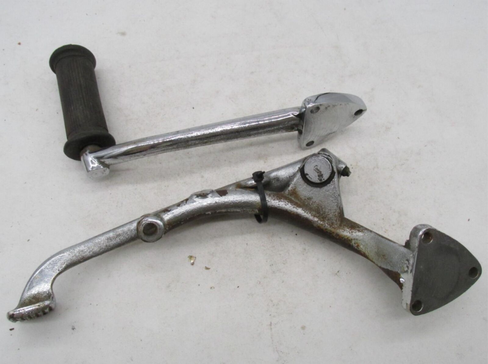 Triumph BSA Vintage Chopper Chrome Brake Side Foot Control Lever with Mount