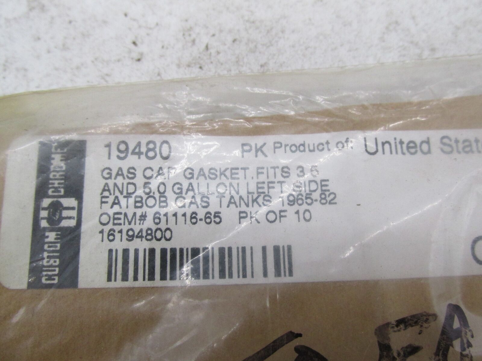 Lot of 7 Harley Davidson FatBob Gas Tank Cap Gaskets 19480 61116-65